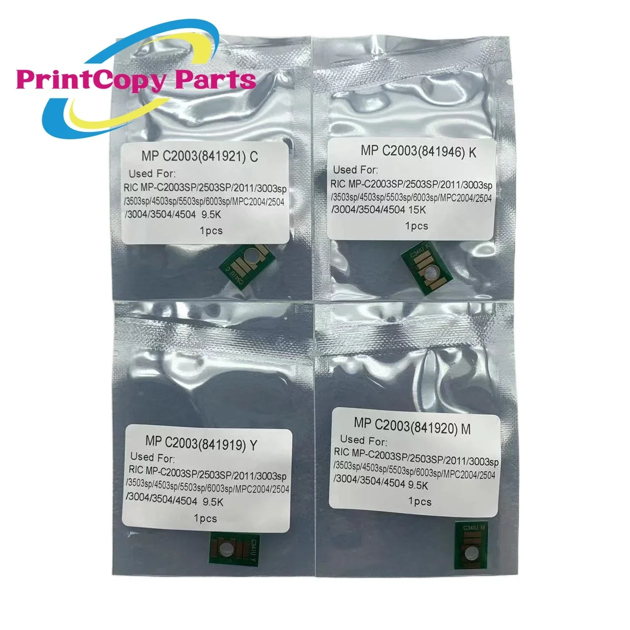 4PCS Toner Chip for Ricoh MPC2003 MPC2503 MPC2004 MPC2504 MP C2003 C2503 C2004 C2504 MPC 2003 2503 2504