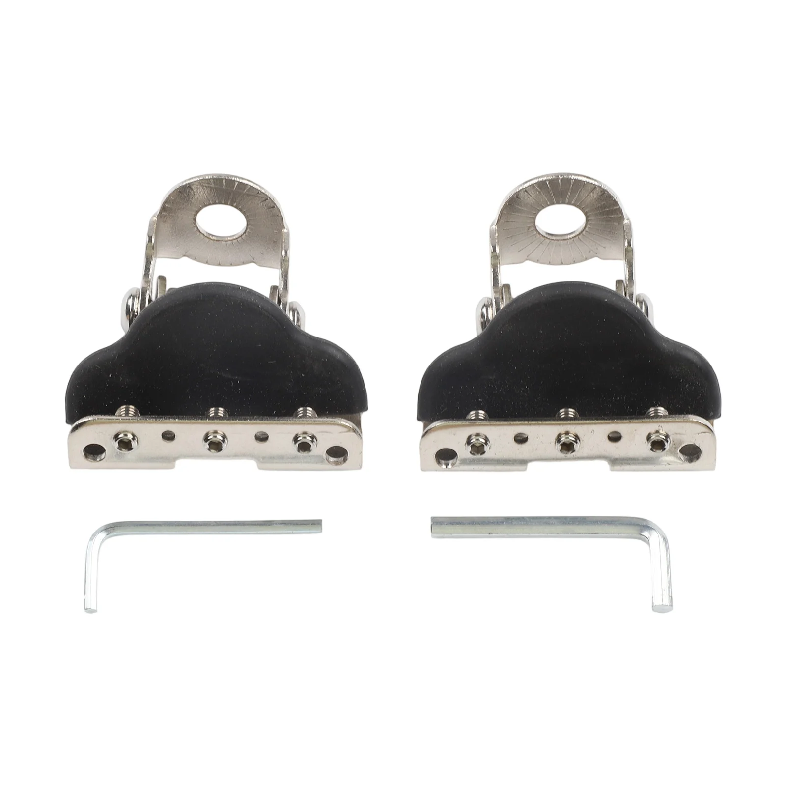 Stainless Steel Car Hood Light Bracket Pair 2PC Adjustable Set to Fit Most LED Light Bars and Strips for Enhanced Visibility