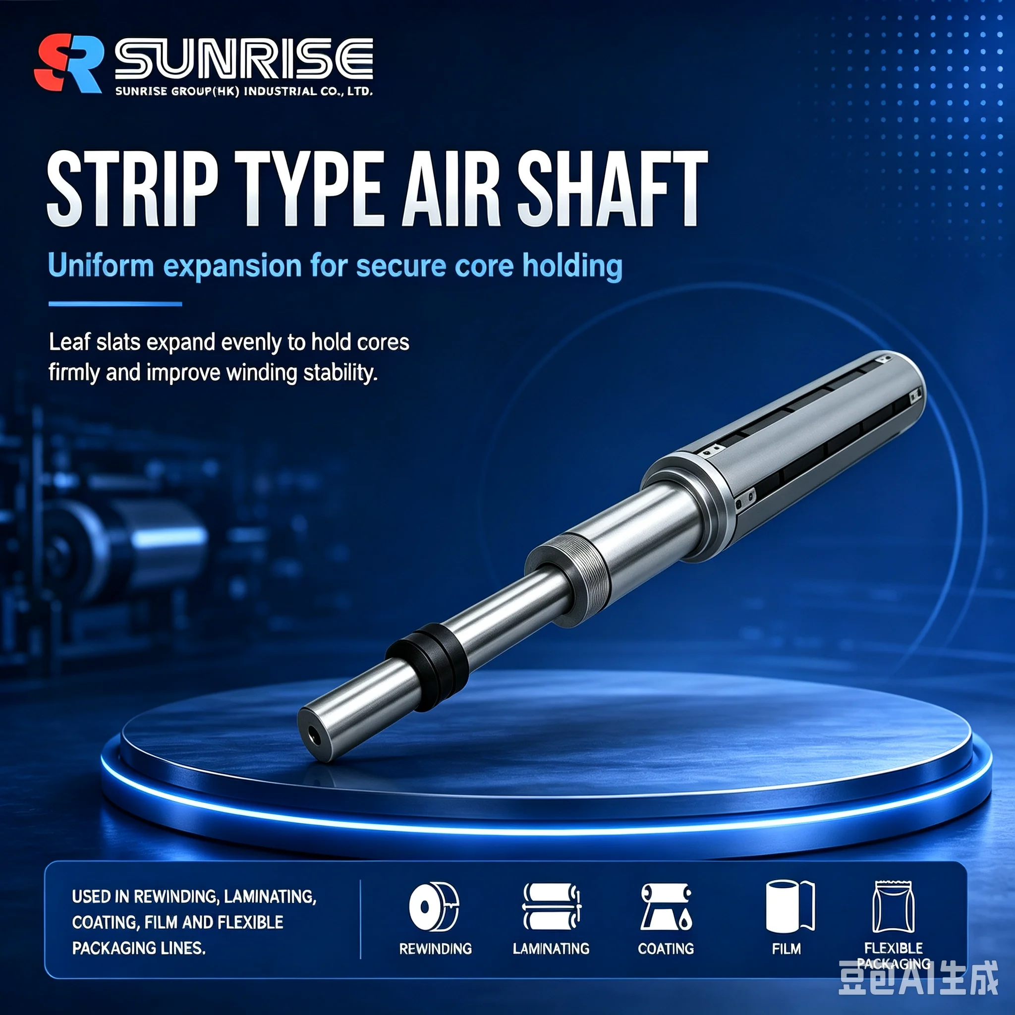 3 Inch to 6 Inch Aluminum Air Shaft Adapter Lug Bearing Pneumatic Core Drum for Slitting Rewinding Printing Machine