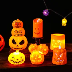 Halloween Led Ghost Pumpkin Daemon Skull Light Glowing Lamp Halloween Party Home Bar Decoration Haunted House Horror Props