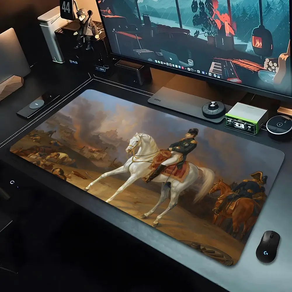 Napoleon Bonaparte Mouse Pad xxxl Gamer Mousepad Mouse cartoon Pad Large Mouse Mat Natural Rubber Desk Rug PC Desk Mats Design