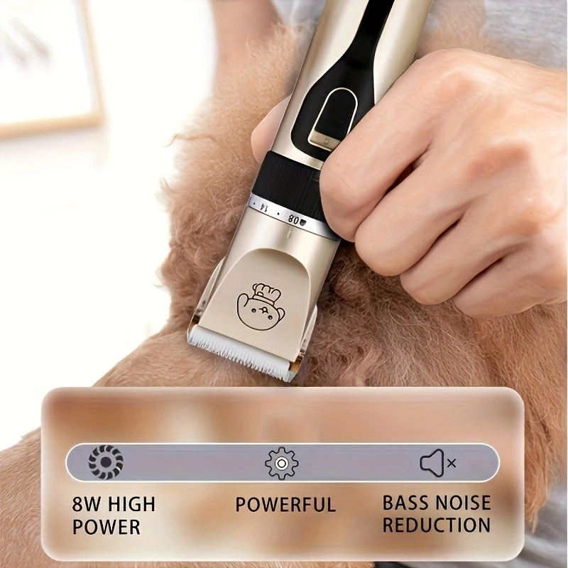 Professional Pet Hair trimmer Set - Silent electric clipper Efficient hair trimmer for dogs and cats