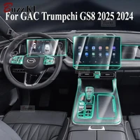 Para GAC Trumpchi GS8 2025 2024 película interior transparente TPU engranaje navegación consola central protección ventana Pilar pegatina