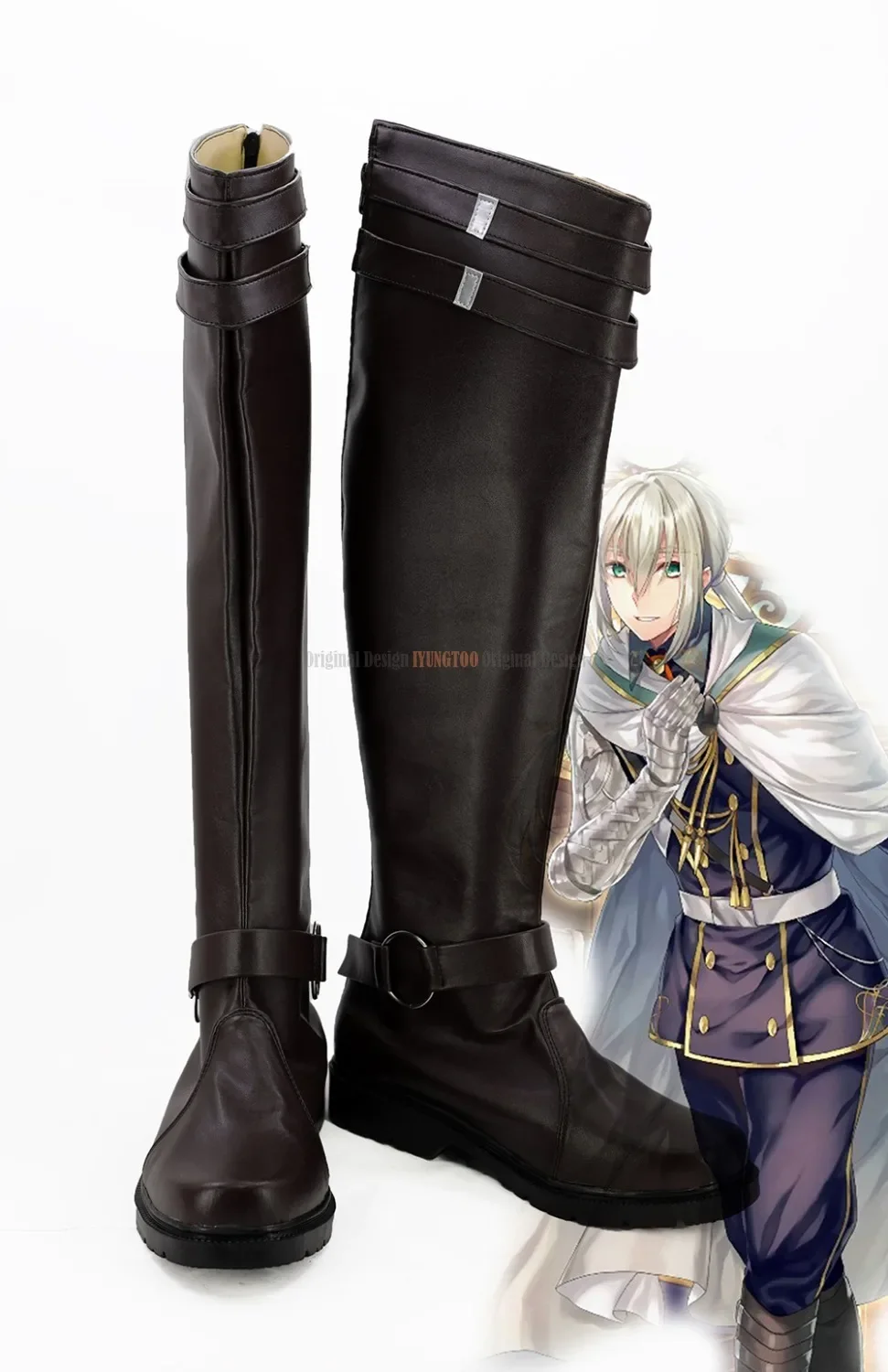 

FGO Bedivere Косплей Fate Grand Order Bedivere Косплей Длинные сапоги Коричневые туфли на заказ унисекс