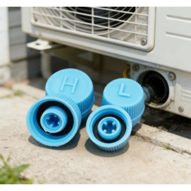

30pcs Car Air Conditioning Dust Caps Safety Valve Valve Core Cover 134a Fluorine Nozzle Smart Cover High Pressure Low Auto Parts