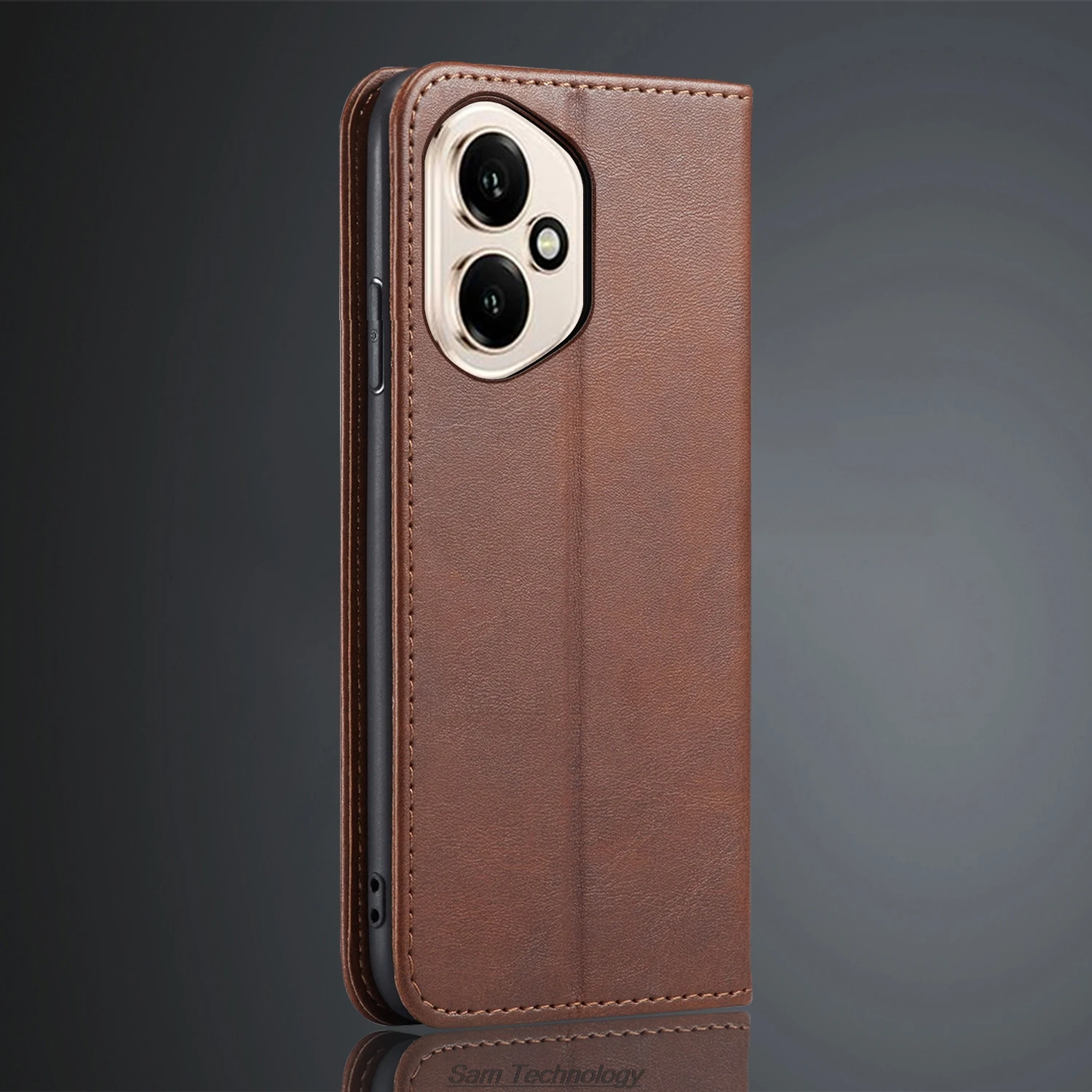 Magnetyczne etui skórzane z przyciąganiem magnetycznym do Huawei Honor 400 6.55" Global Holster Flip Cover Case Wallet Phone Bags Capa Fundas Coque — zdjęcie produktu 4
