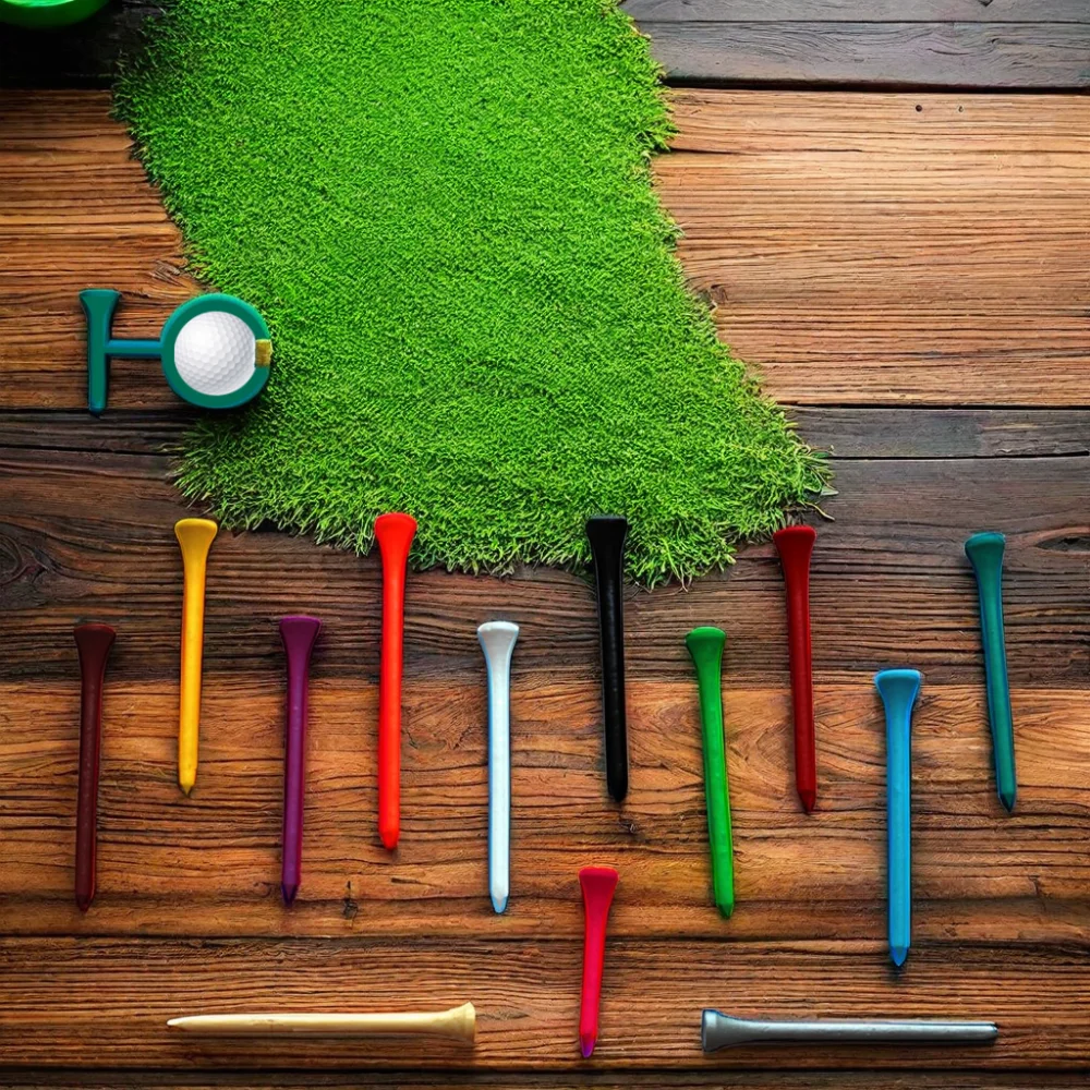Factory Priced Assorted 70mm 83mm Wooden/Bamboo Golf Tees Custom Logo And Bulk Wholesales