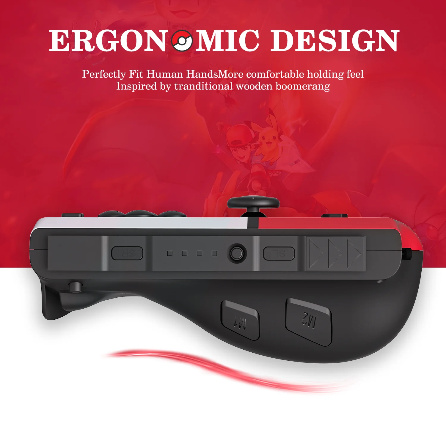 Joycon-Contrôleur de commutateur sans fil, bouton de réveil, bouton Partenaires, turbo, vibration, mouvement canonique, L, R, DegradBall
