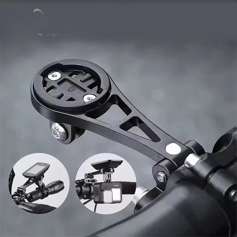 Bicycle aluminum alloy computer extended bracket, adjustable angle, lightweight and durable road bikes