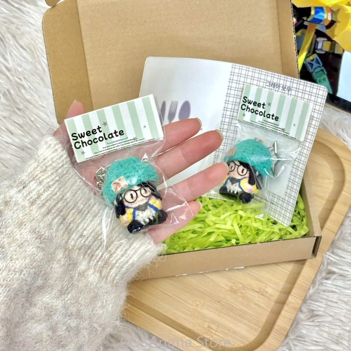 VALORANT Killjoy Game Cosplay Knit Body Mini Plush Stuffed Plushie Bag Pendant Cute Figure Keychain Birthday Gift Chain view 2