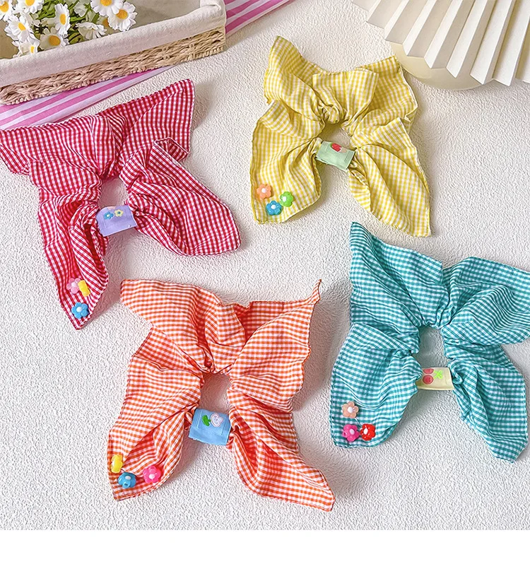 Neue Koreanische Premium Quadratische Haar-Scrunchies mit Hoher Elastizität, Schonende Haargummis für Babys, Kleinkinder und Kinder, Haaraccessoires – Detail 18