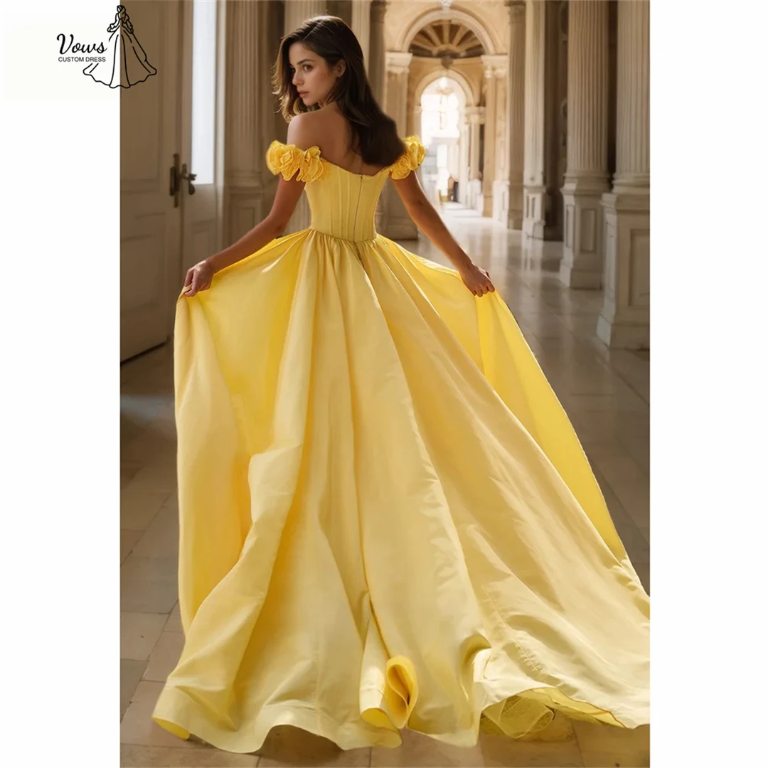 Vows Flower Evening Dresses for Special Occasions Gala Dress Custom Made Wedding Party Dress Satin Cloth Fishtail Skirt Prom