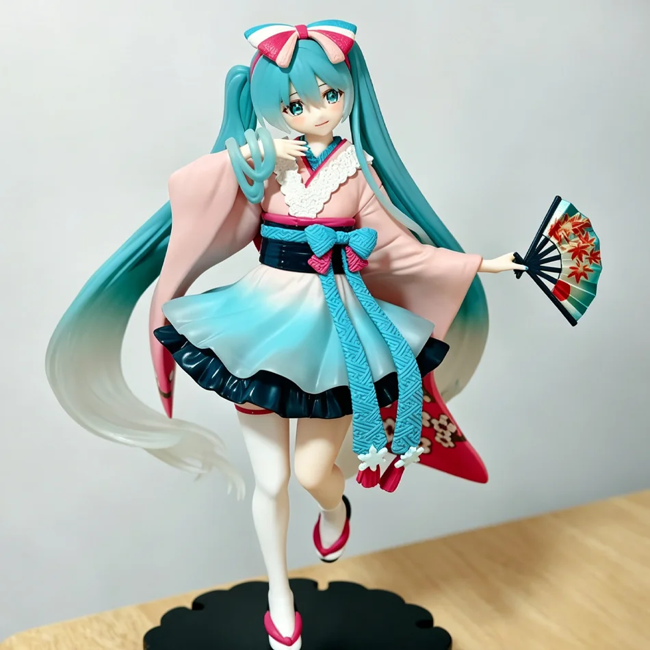 New Hatsune Miku Anime Figure Toys Neo Tokyo Series Kimono MIKU Kawaii Cartoon PVC Action Figurine Model Dolls Birthdays Gifts view 6