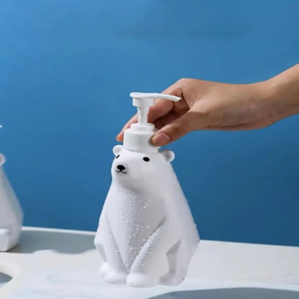 450ml Cute Bear Shape Soap Dispenser Liquid Shampoo Shower Gel Lotion Dispensing Bottle Hand Sanitizer Kitchen Press Pumps - view 2