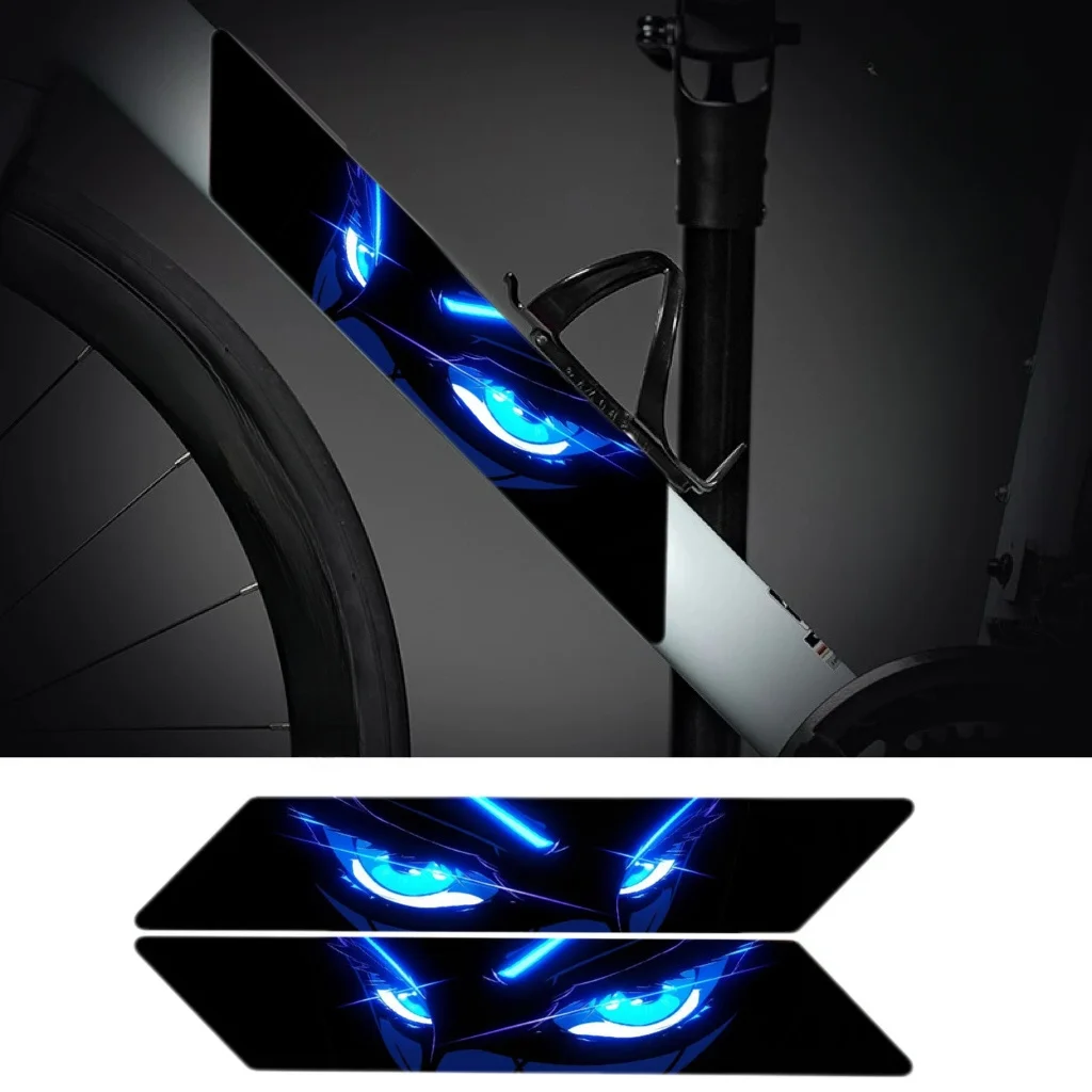 

2PCS animation, Japanese stickers/waterproof sunscreen/covering scratches, mountain bike tube beam stickers, murderous cold