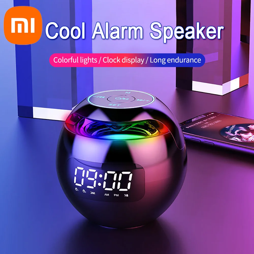 Xiaomi Wireless Bluetooth Speaker Portable Bluetooth Speaker with Waterproof Clock 5.0 Loudspeaker Speaker for Phone Tablet PC