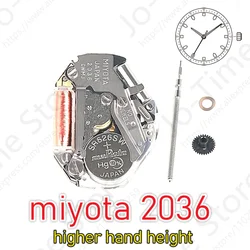 2036 Movement Miyota 2036 Movement Featuring Higher Hand Height That Enables Designs Taking Advantage Of Dial Depth 3 Hands