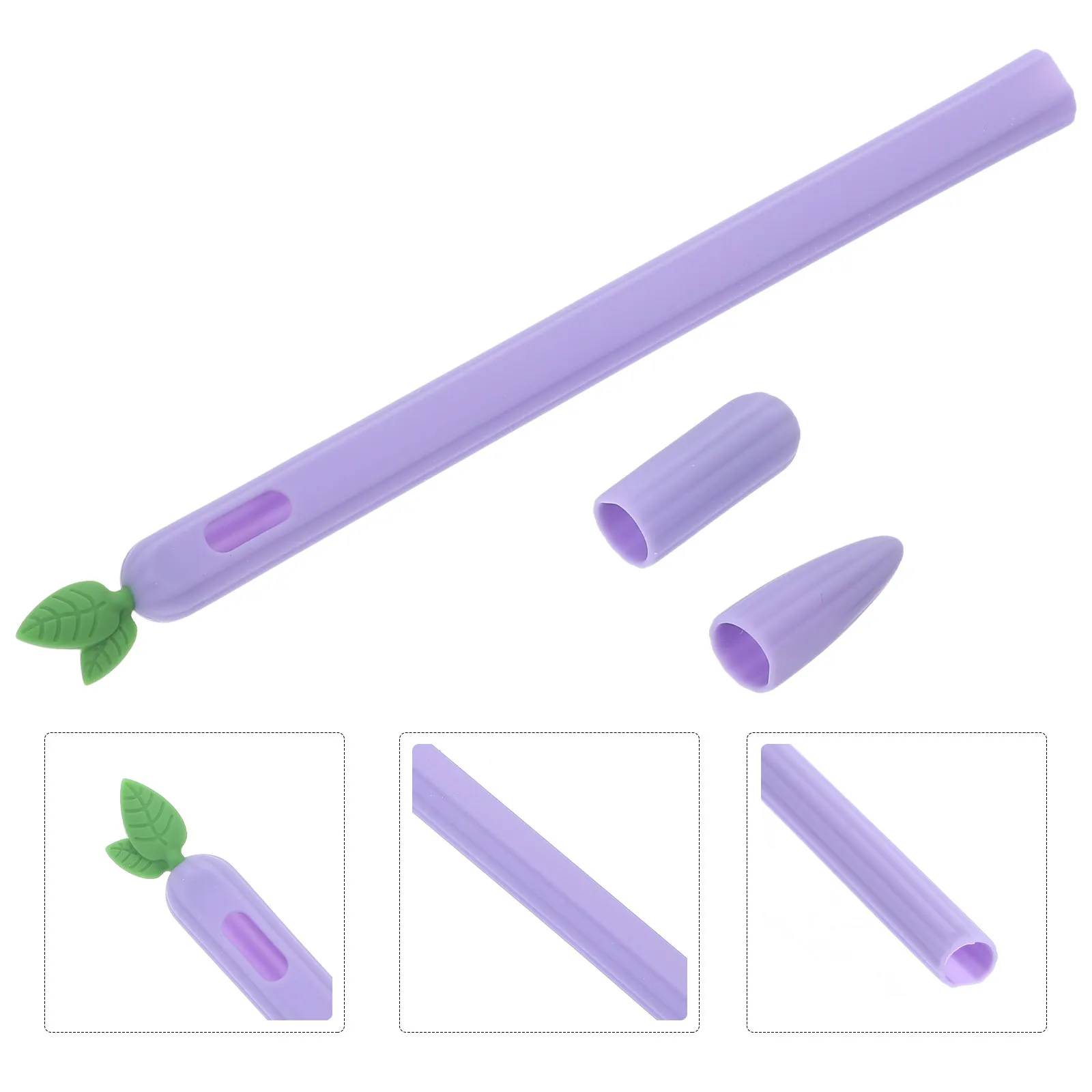 

Silicone Stylus Pen Sleeve Compatible with Apple Pencil 2 Soft Flexible Nonslip Grip Pencil Protective Cover Stylish Design
