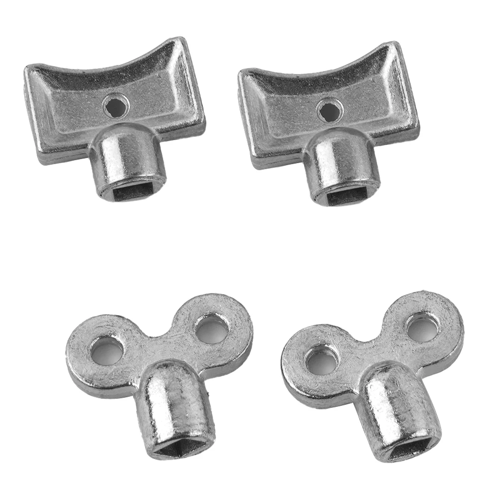 2pcs Radiator Exhaust Valve Key Square 5×5mm Radiator Accessories Zinc Alloy Material Socket For Standard Heating Valves