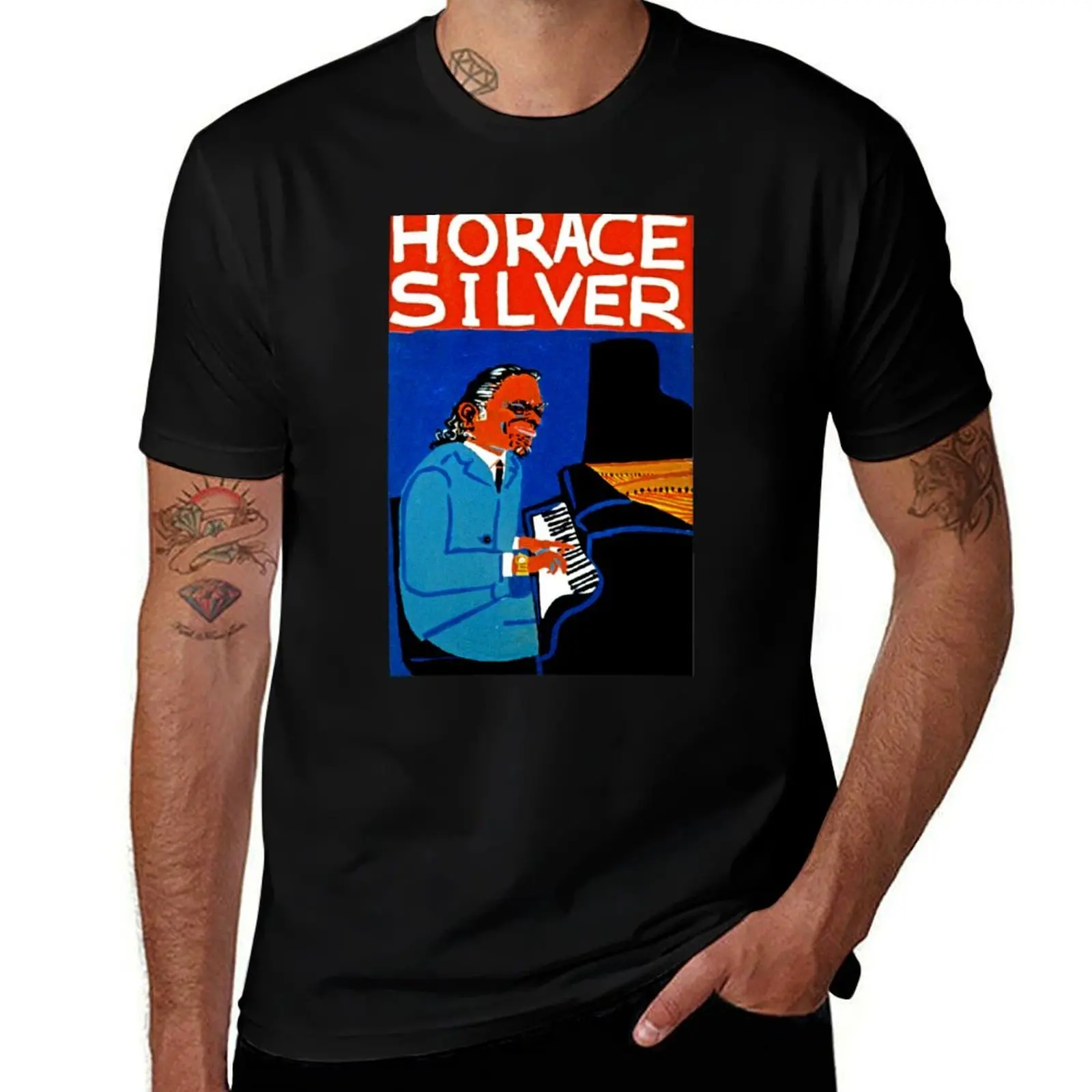 

Horace Silver T-Shirt cotton t shirts man 100% t shirts designer t shirt man luxury T-shirt
