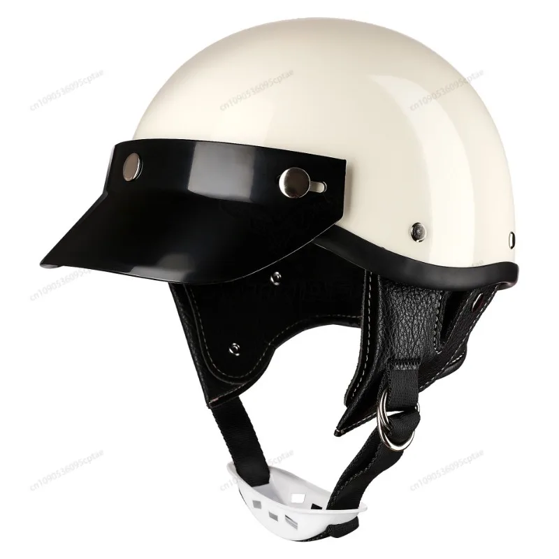 

Casco Moto Retrò Casco Moto Per Four Seasons Personality Scoop Mezzo Casco Per Auto Elettrica