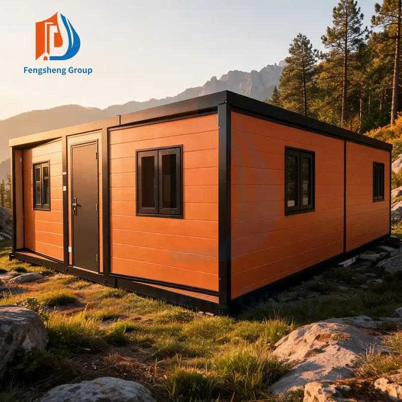 3 Bedroom Prefabricated 40ft Prefab Modular Container House Expandable Container House