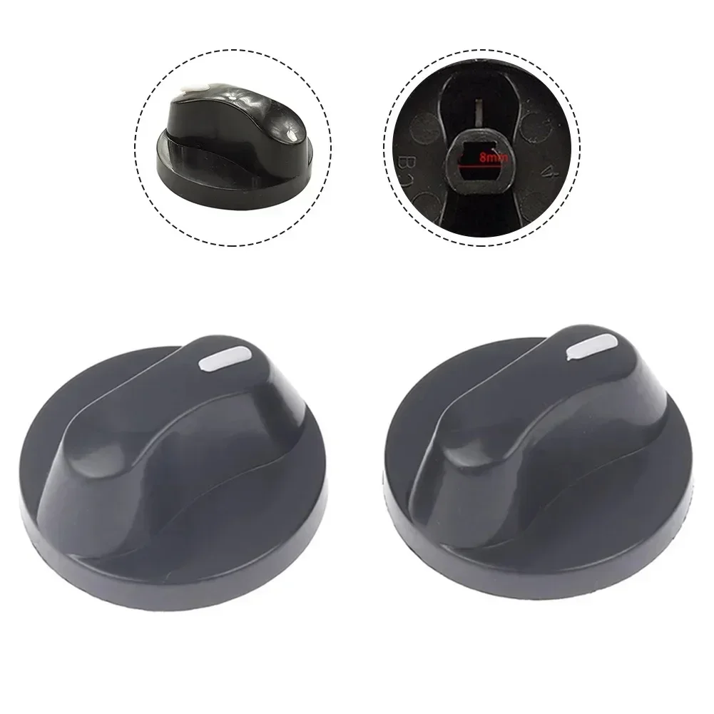 2pcs Rotary Switches Gas Stove Ignition Plastic Knob 8mm Household Decoration Home Kitchen Cooker Tools Accessories