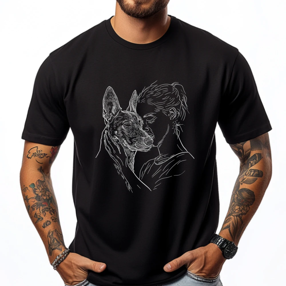 

Belgian Malinois Mom Funny T Shirts Men Fashionable and Trendy Tshirt Graphic Cotton Streetwear Short Sleeve
