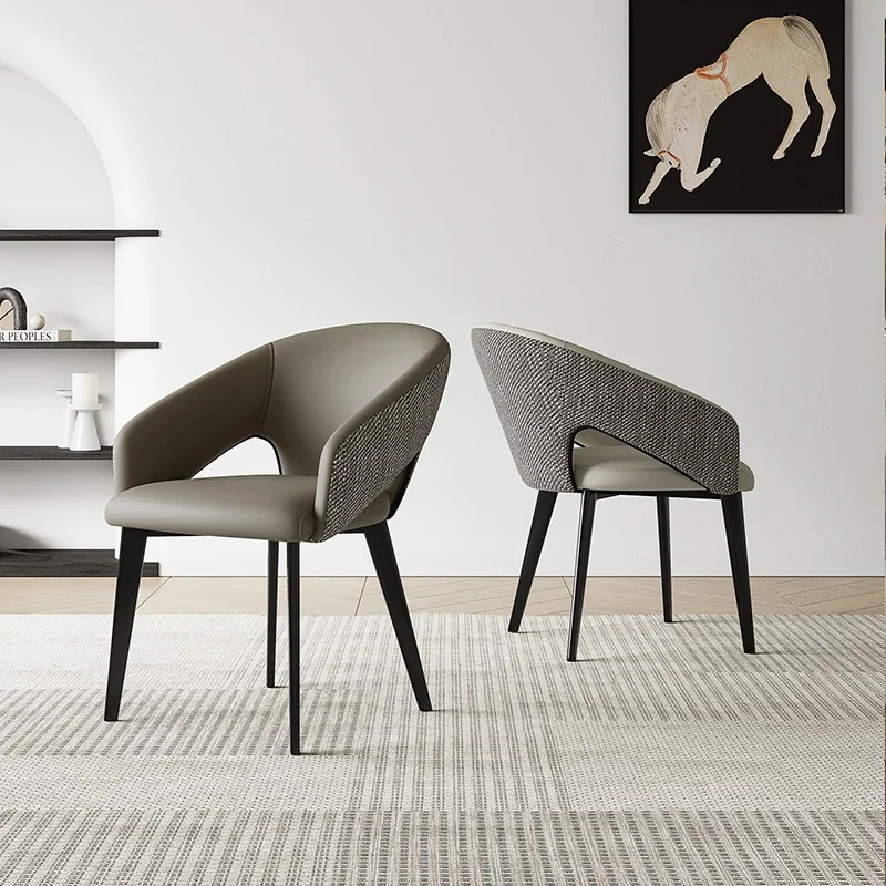 

Minimalist Style Chairs Unique Design Exquisite Glamour Dining Chairs Classic Versatile Sedie Da Cucina Dining Room Furniture