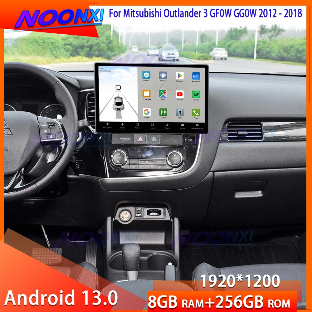 Android audio For Mitsubishi Outlander 3 GF0W GG0W 2012 - 2018 Android 13 Octa Core Car Multimedia Player Stereo Radio GPS Navi