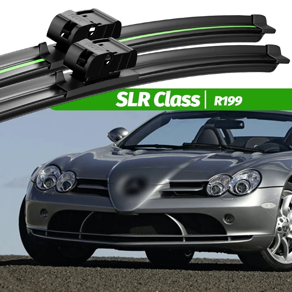 

For Mercedes Benz SLR Class R199 2004-2010 2pcs Front Windshield Wiper Blades 2005 2006 2008 2009 Windscreen Window Accessories