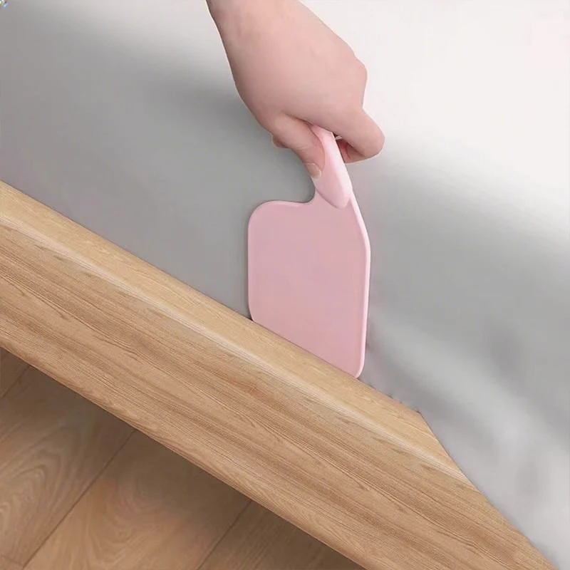 منظم ملاءة السرير متعدد الوظائف غير قابل للانزلاق أسهل من البلاستيك المتين أداة مساعد أداة استبدال ملاءة سرير لغرفة النوم