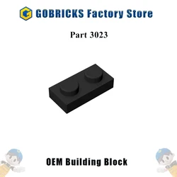Gobricks 10PCS MOC Building Blocks Parts Plate 1 x 2 Dots Educational Creative Size Compatible With 3023 6225 Of Children's Toys