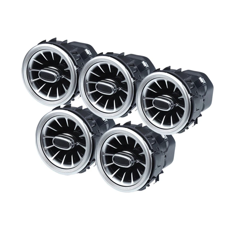 Led Air Vent For Led Mercedes Classe A W176 W177 GLC W205 Car Ambient Light Turbine Front Center Console A/c Air Vent Outlet