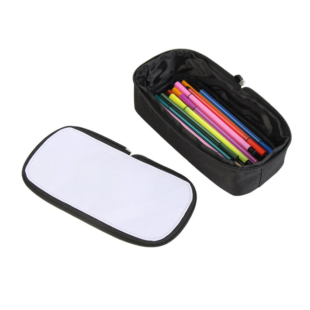 2pcs Pack Blank Sublimation Pencil Pouch Photo Printable Back To School Polyester Pencil Case