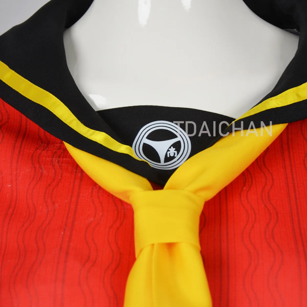 Persona 4 Golden Amagi Yukiko Cosplay Costume Red Sailor Uniform Plaid Skirt 80cm Black Wig Halloween School Outfit P4G - view 5