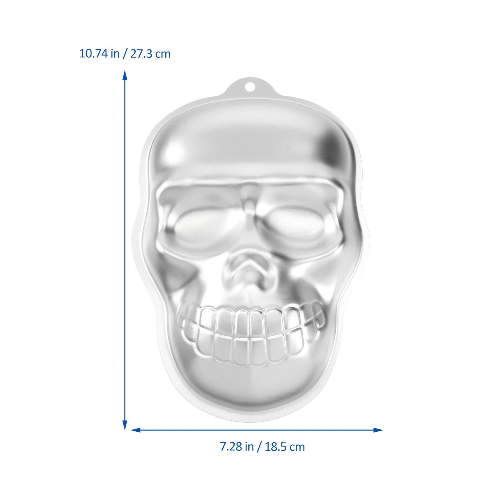 

Skull Head Cake Mold Aluminum Halloween Baking Mold For Chocolate Fondant Candy Pudding Dessert -40°C To 230°C