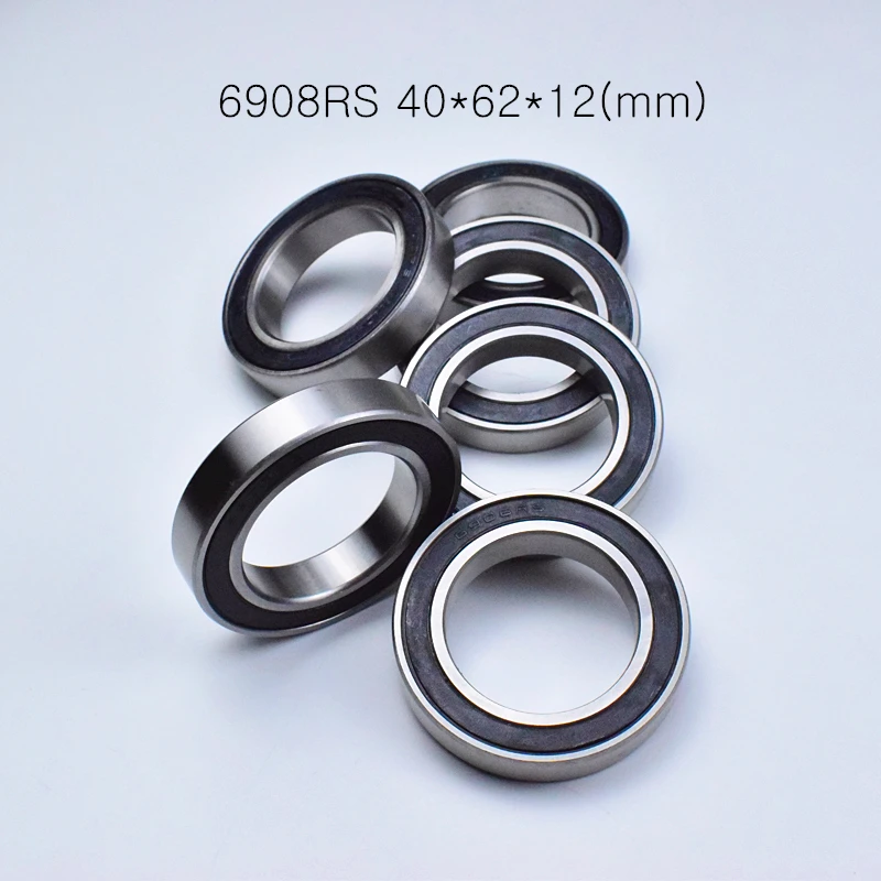 6908RS 1pcs 40*62*12(mm) chrome steel rubber Sealed Bearings