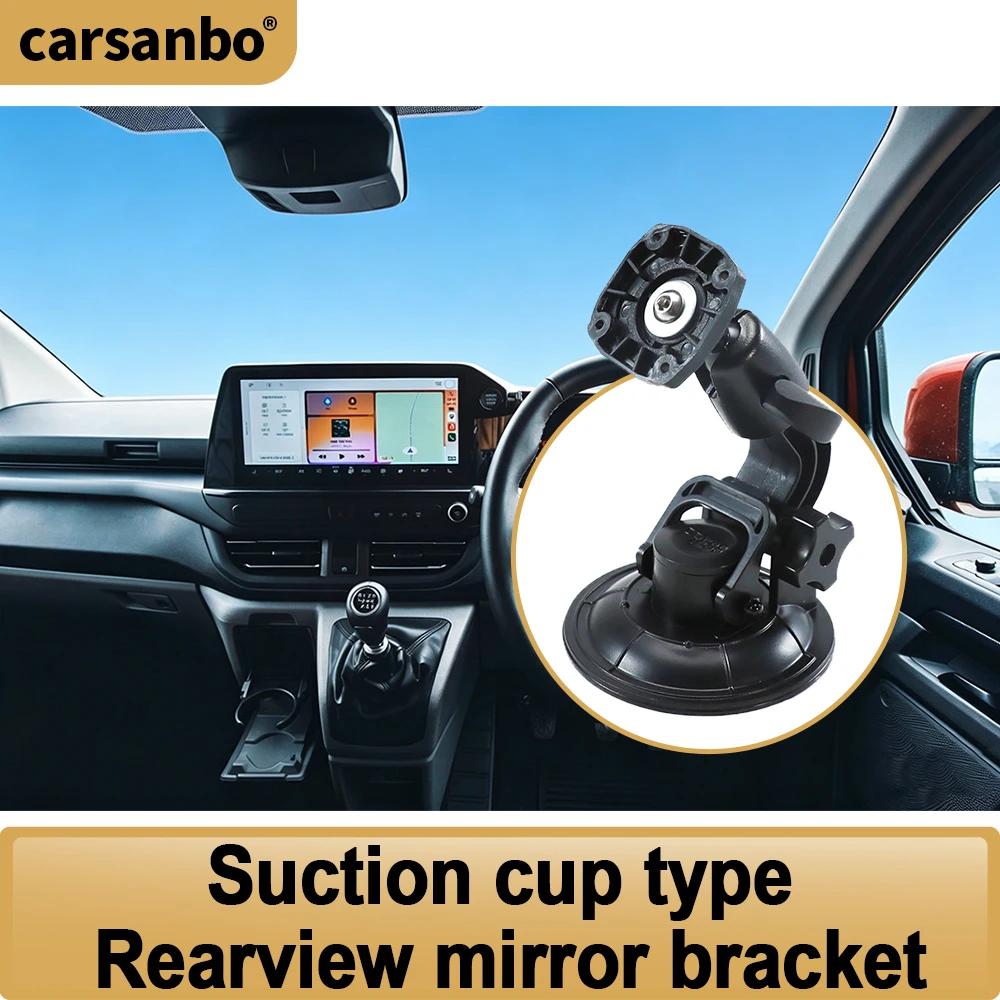 

Carsanbo Universal Suction Cup Bracket for Car Windshield - Fits All Vehicles Mount Holder for Dash Cam & Rearview Mirror