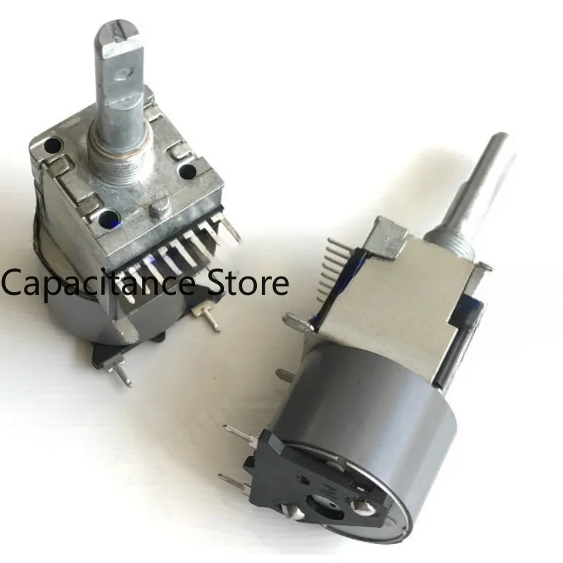 5PCS RK168 motor potentiometer double A20K * 2 shaft length 30MM with tap