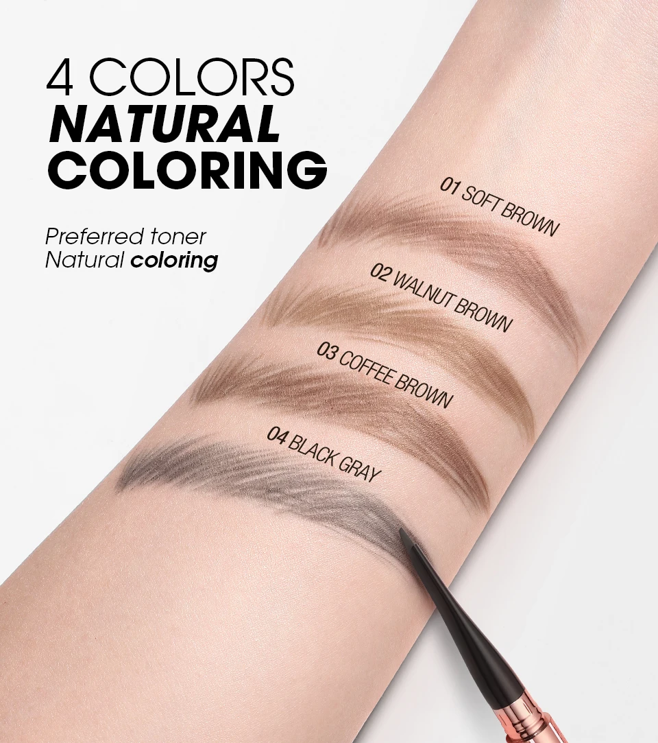 O.TWO.O 2PCS Eye Makeup Set 5D Mascara Eyelash Extension Volumizing Eyebrow Pencil Waterproof Long-Lasting Eye Cosmetics