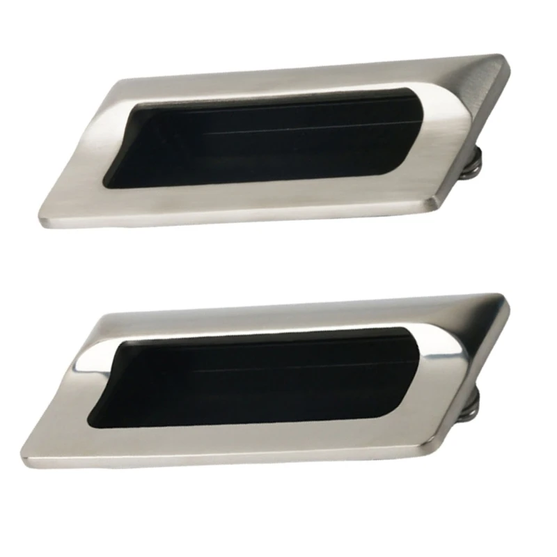 Refined Steel Flush Mount Handles Recessed Handles for Elegant Furniture Designs Dropship