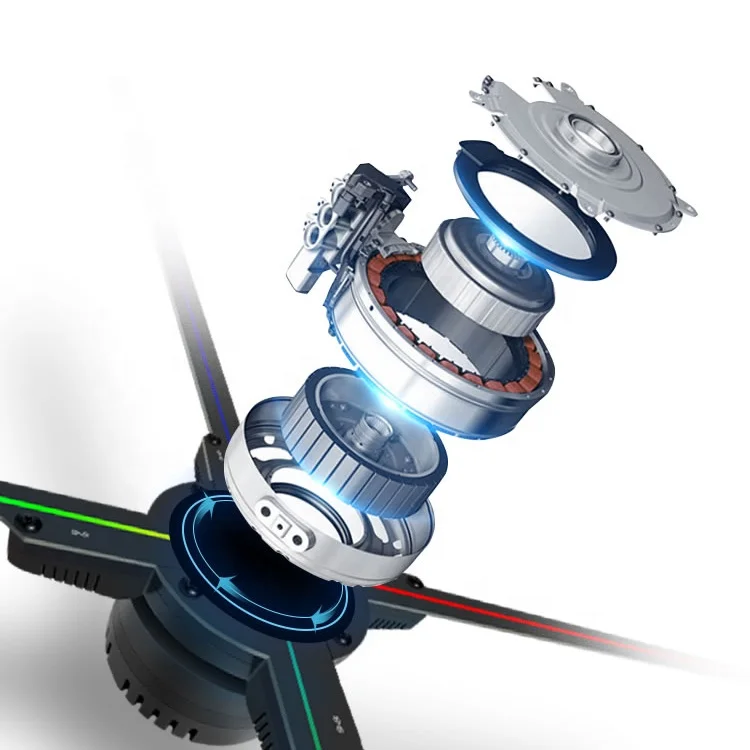 

Настенный 3D-видеопроектор Программируемая вентиляторная голограмма Сверхширокий дисплей Вентилятор Светодиодный дисплей Голограмма