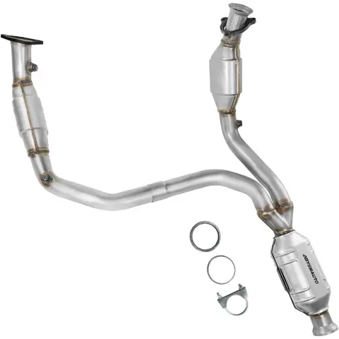 Directfit catalytic converter designed for Chevrolet Silverado 1500 and GMC Sierra 1500 models from 2009 to 2013 with 4.3L 4.8L