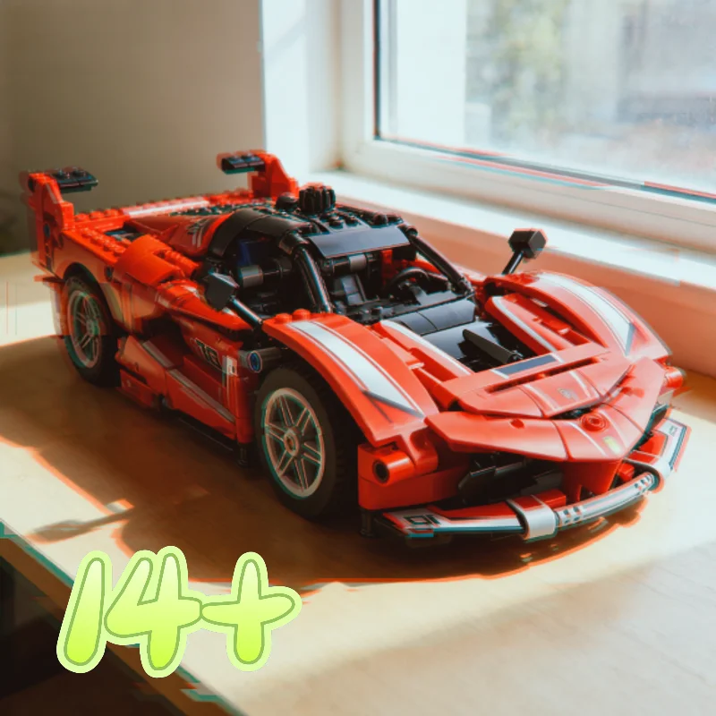 

Новинка 2026 года в наличии: Конструктор серии «Гоночные машины» Ferrari FXX K для мальчиков и девочек, игрушки, праздничные подарки