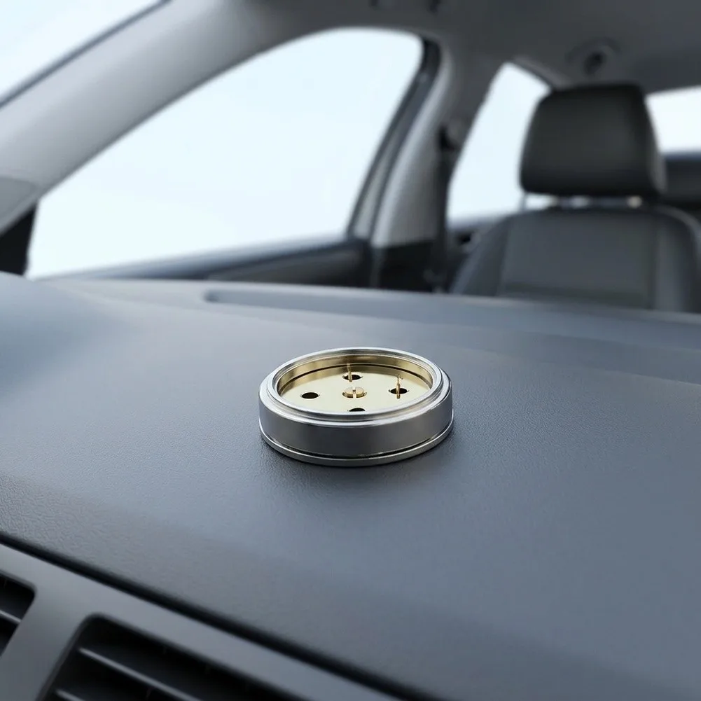 For Car-Mount Thermohygrometer with Backing 3.7cm Aluminum Alloy Measures Temperature and Humidity Simultaneously