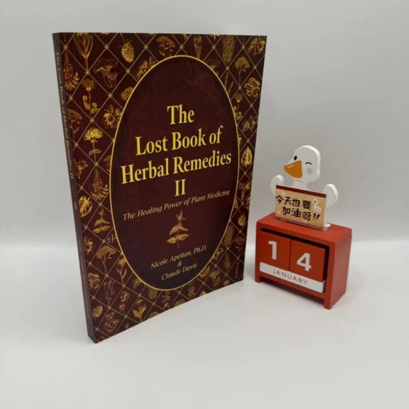 

Книга «The Lost Book of Herbal II» для распространенных проблем, Книга в мягкой обложке на английском языке, цветные внутренние страницы