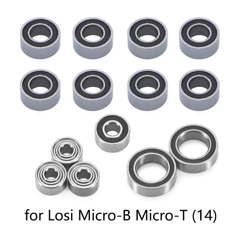 14pcs Full Set Bearing Kit for Losi Micro-T Micro-B RC Car Upgrade Smooth Drive Reduce Friction Fast Ship