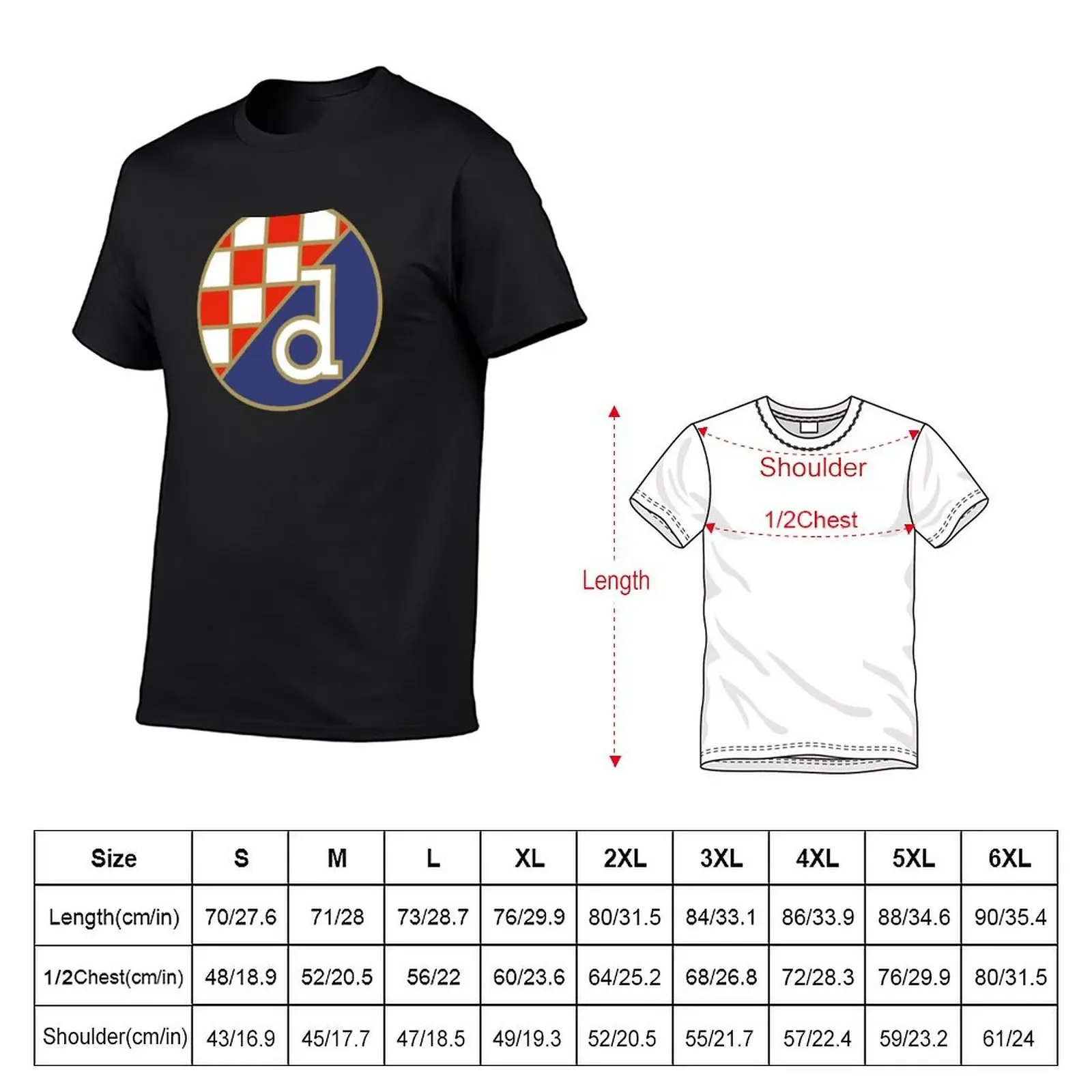 GNK Dinamo Zagreb Logo Croatian Football T-Shirt plus size clothes anime boys animal print mens t shirts