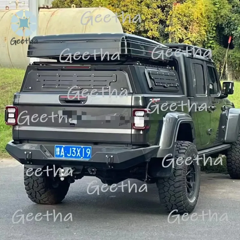 

4X4 Lightweight Waterproof With Windows Steel Dual Cab Hardtop Toppers Canopy Tonneau Truck Bed Cover 2022 Jeep Gladiator